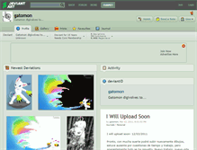 Tablet Screenshot of gatomon.deviantart.com