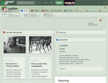 Tablet Screenshot of louellen.deviantart.com