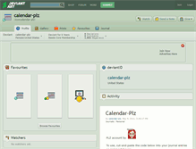 Tablet Screenshot of calendar-plz.deviantart.com