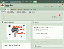 Tablet Screenshot of decahedron.deviantart.com