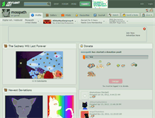 Tablet Screenshot of mosspath.deviantart.com