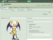 Tablet Screenshot of gameflasher.deviantart.com