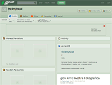 Tablet Screenshot of fredmyhead.deviantart.com