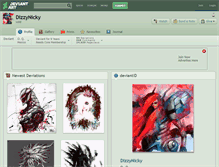Tablet Screenshot of dizzynicky.deviantart.com