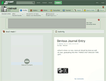 Tablet Screenshot of clairnoir.deviantart.com