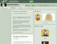 Tablet Screenshot of desmond-assassin.deviantart.com