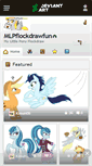 Mobile Screenshot of mlpflockdrawfun.deviantart.com