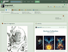 Tablet Screenshot of dragonnmr.deviantart.com