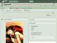 Tablet Screenshot of deepviolett.deviantart.com