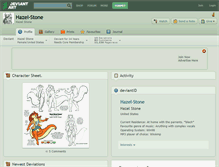 Tablet Screenshot of hazel-stone.deviantart.com