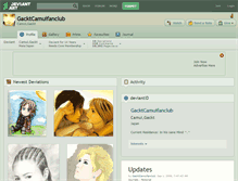 Tablet Screenshot of gacktcamuifanclub.deviantart.com