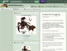 Tablet Screenshot of mindfultriphammer.deviantart.com