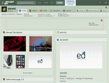 Tablet Screenshot of doneld.deviantart.com
