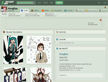 Tablet Screenshot of hongrae.deviantart.com