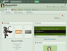 Tablet Screenshot of kittycatsgomeow.deviantart.com