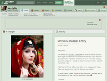 Tablet Screenshot of mortelle.deviantart.com