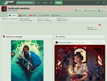 Tablet Screenshot of clockwork-madness.deviantart.com