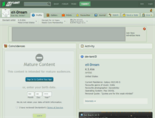 Tablet Screenshot of ex-dream.deviantart.com