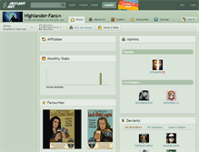 Tablet Screenshot of highlander-fans.deviantart.com