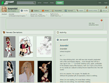 Tablet Screenshot of anorelei.deviantart.com