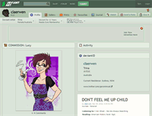 Tablet Screenshot of claerwen.deviantart.com