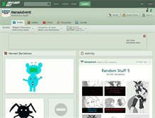 Tablet Screenshot of manaadvent.deviantart.com