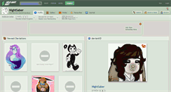 Desktop Screenshot of nightsaber.deviantart.com
