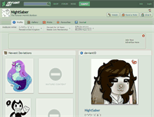 Tablet Screenshot of nightsaber.deviantart.com