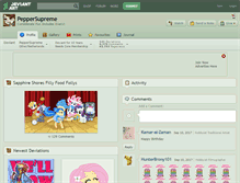 Tablet Screenshot of peppersupreme.deviantart.com