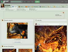 Tablet Screenshot of kirisute.deviantart.com