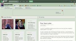 Desktop Screenshot of damnedknight.deviantart.com