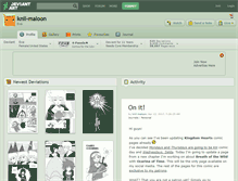 Tablet Screenshot of knil-maloon.deviantart.com
