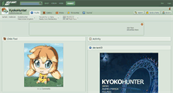 Desktop Screenshot of kyokohunter.deviantart.com