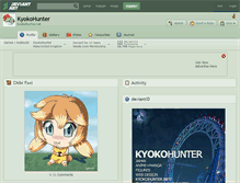 Tablet Screenshot of kyokohunter.deviantart.com