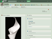 Tablet Screenshot of fromlife.deviantart.com