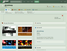 Tablet Screenshot of ghostsheep.deviantart.com
