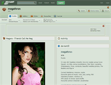 Tablet Screenshot of megathron.deviantart.com