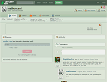 Tablet Screenshot of matiku-cami.deviantart.com