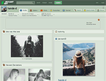 Tablet Screenshot of hande-d.deviantart.com