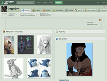 Tablet Screenshot of daggerjaw.deviantart.com