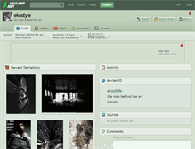 Tablet Screenshot of ekostyle.deviantart.com