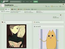 Tablet Screenshot of koalaexpress.deviantart.com