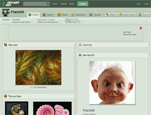 Tablet Screenshot of fractoid.deviantart.com