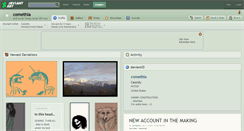 Desktop Screenshot of comethia.deviantart.com