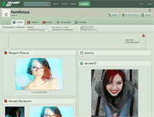 Tablet Screenshot of nomilicious.deviantart.com