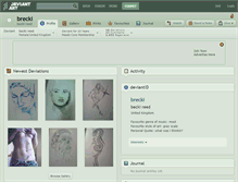 Tablet Screenshot of brecki.deviantart.com