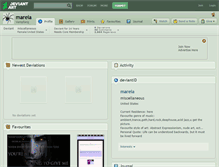 Tablet Screenshot of mareia.deviantart.com
