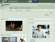 Tablet Screenshot of luzbeloco.deviantart.com