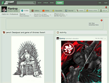 Tablet Screenshot of filantrop.deviantart.com