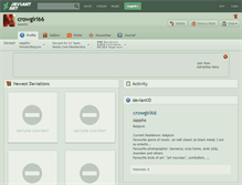 Tablet Screenshot of crowgirl66.deviantart.com